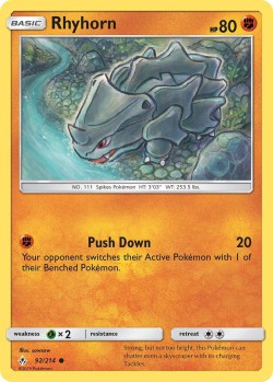 Carte Pokémon: Rhyhorn