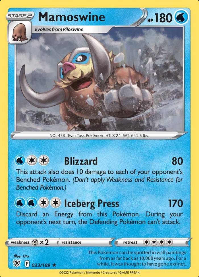 Carte Pokémon: Mamoswine [Mammochon]