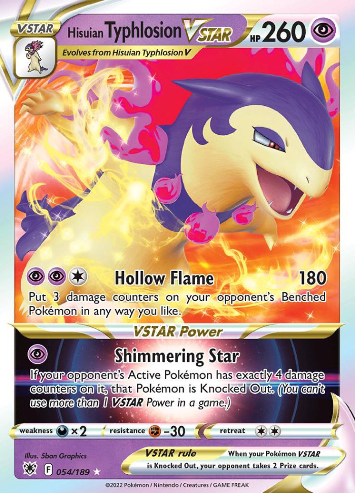 Carte Pokémon: Hisuian Typhlosion VSTAR [Typhlosion de Hisui VSTAR]