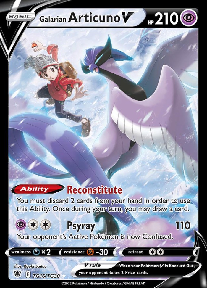 Carte Pokémon: Galarian Articuno V [Artikodin de Galar V]