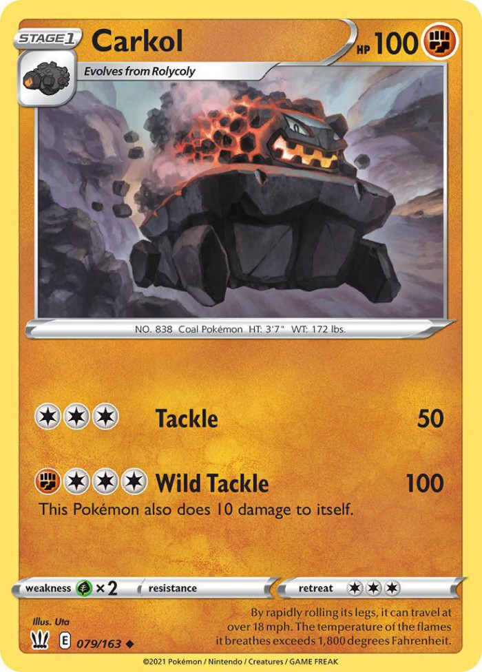 Carte Pokémon: Carkol [Wagomine]