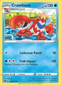 Carte Pokémon: Crawdaunt