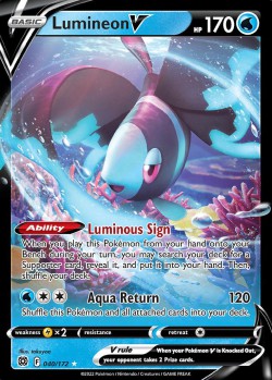 Carte Pokémon: Lumineon V