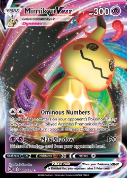 Carte Pokémon: Mimikyu VMAX