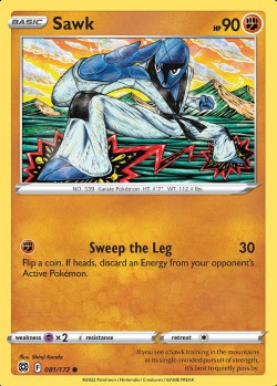 Carte Pokémon: Sawk