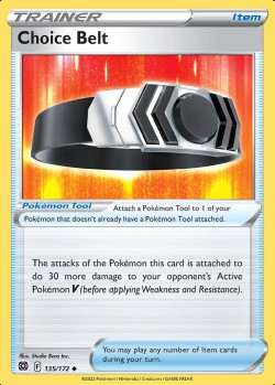 Carte Pokémon: Choice Belt