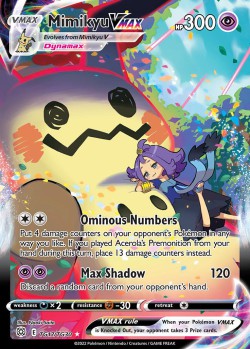 Carte Pokémon: Mimikyu VMAX