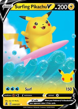 Carte Pokémon: Surfing Pikachu V