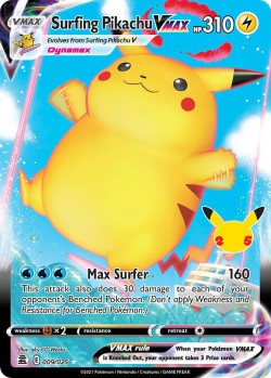 Carte Pokémon: Surfing Pikachu VMAX