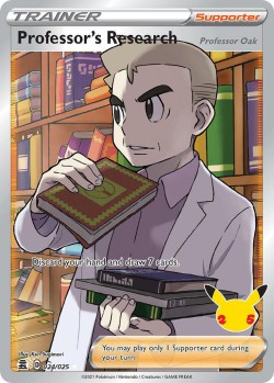 Carte Pokémon: Professor's Research