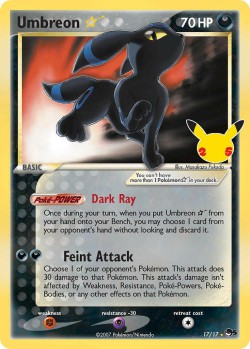 Carte Pokémon: Umbreon star