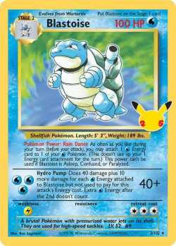Carte Pokémon: Blastoise