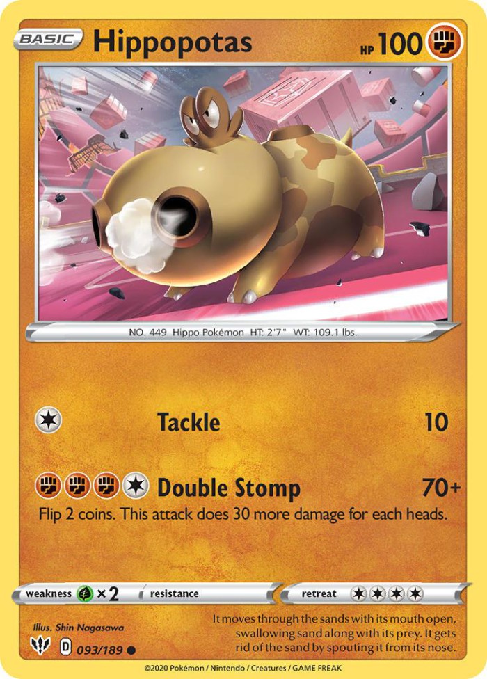 Carte Pokémon: Hippopotas [Hippopotas]
