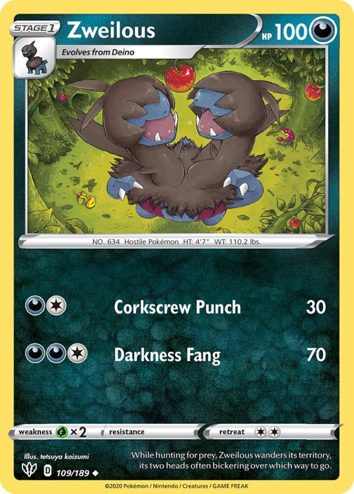 Carte Pokémon: Zweilous [Diamat]