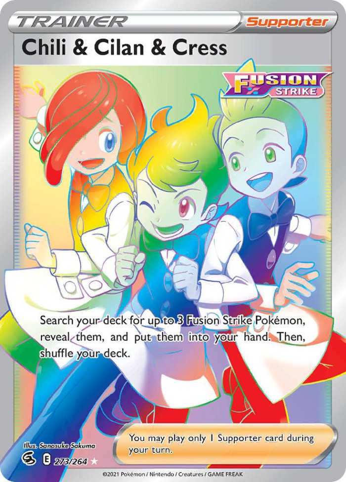 Carte Pokémon: Chili & Cilan & Cress [Armando, Rachid et Noa]