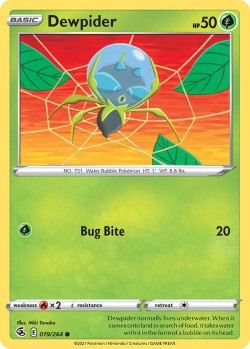 Carte Pokémon: Dewpider