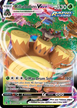Carte Pokémon: Rillaboom VMAX