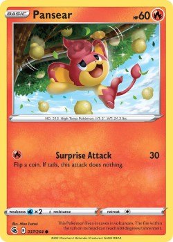 Carte Pokémon: Pansear