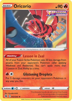 Carte Pokémon: Oricorio