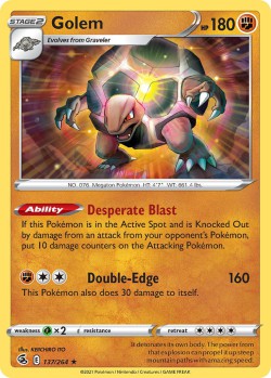 Carte Pokémon: Golem