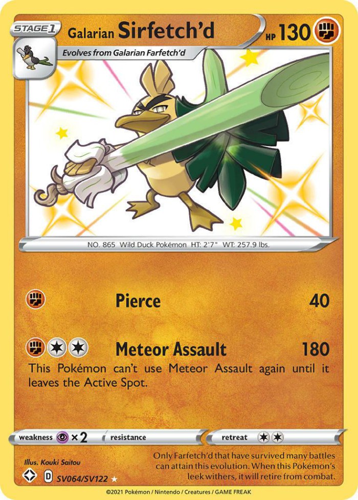 Carte Pokémon: Galarian Sirfetch'd [Palarticho de Galar]