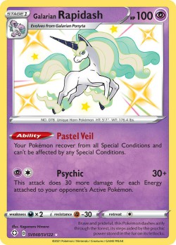 Carte Pokémon: Galarian Rapidash