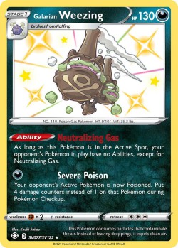 Carte Pokémon: Galarian Weezing