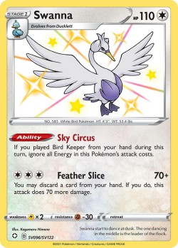 Carte Pokémon: Swanna