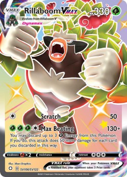 Carte Pokémon: Rillaboom VMAX