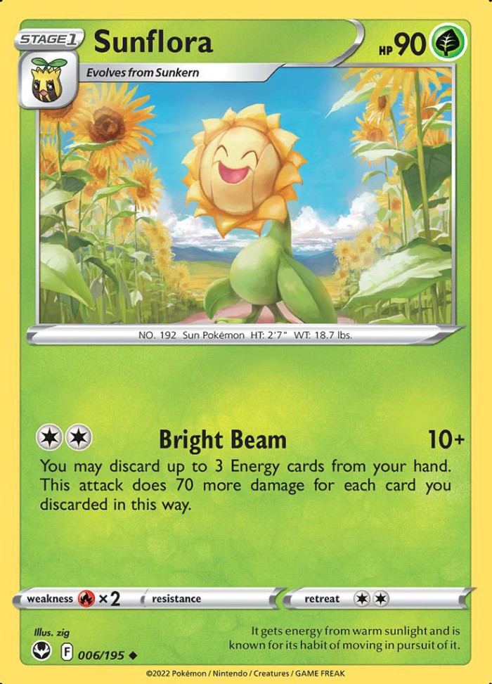 Carte Pokémon: Sunflora [Héliatronc]