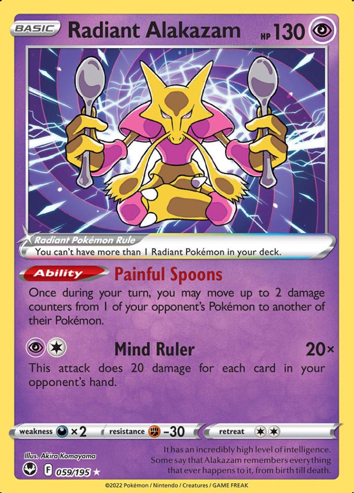 Carte Pokémon: Radiant Alakazam [Alakazam Radieux]