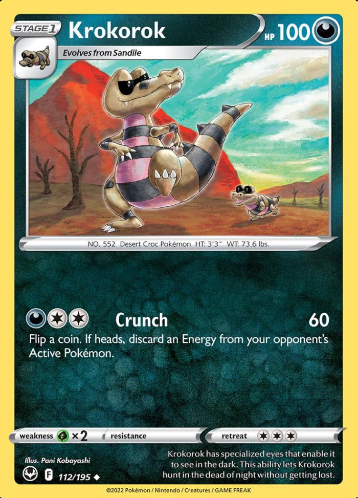 Carte Pokémon: Krokorok [Escroco]