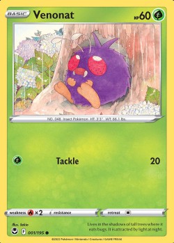Carte Pokémon: Venonat