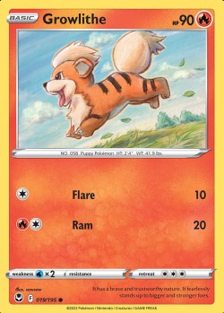 Carte Pokémon: Growlithe