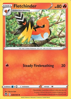 Carte Pokémon: Fletchinder