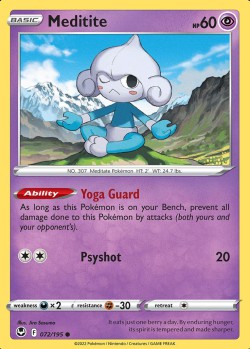 Carte Pokémon: Meditite
