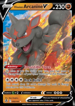 Carte Pokémon: Hisuian Arcanine V