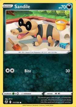 Carte Pokémon: Sandile