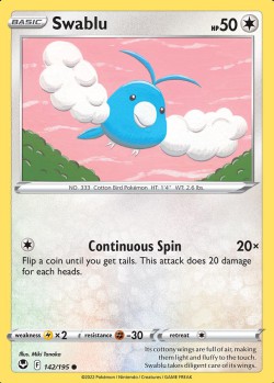 Carte Pokémon: Swablu