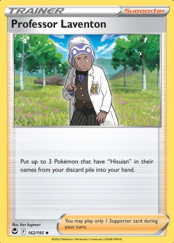 Carte Pokémon: Professor Laventon