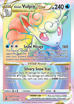 Carte Pokémon: Alolan Vulpix VSTAR