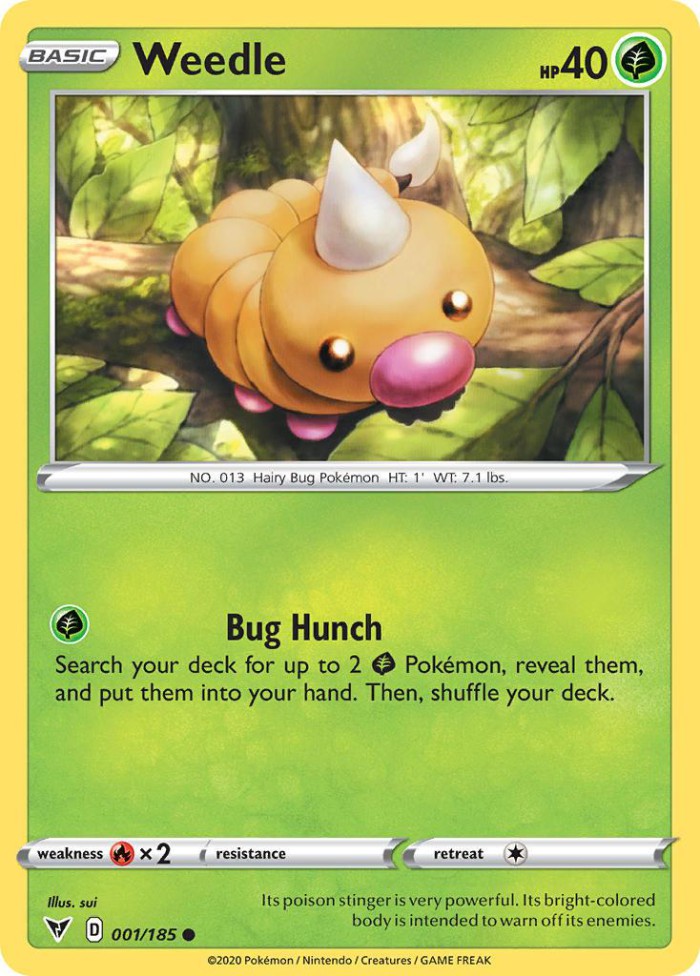 Carte Pokémon: Weedle [Aspicot]