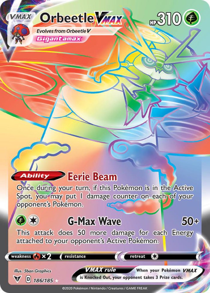 Carte Pokémon: Orbeetle VMAX [Astronelle VMAX]