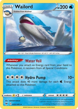 Carte Pokémon: Wailord