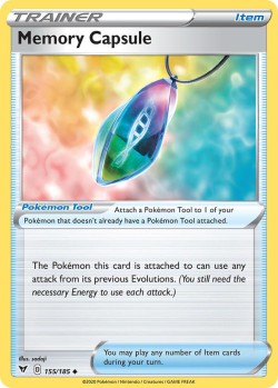 Carte Pokémon: Memory Capsule