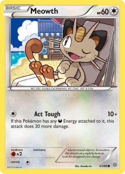 Carte Pokémon: Meowth