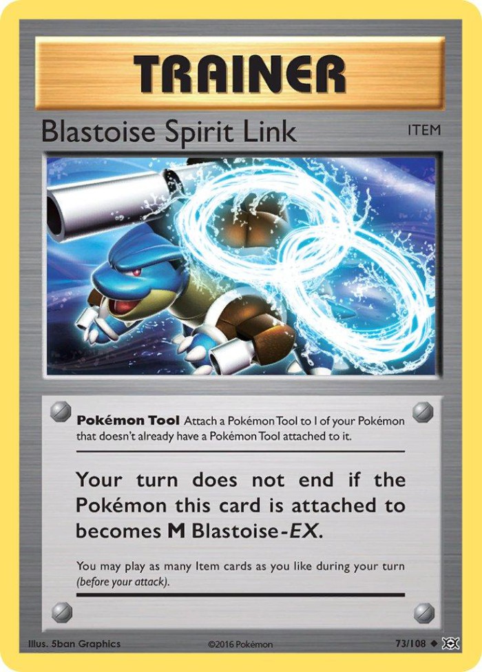 Carte Pokémon: Blastoise Spirit Link [Lien Spirituel Tortank]