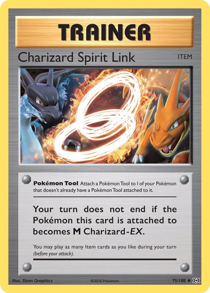 Carte Pokémon: Charizard Spirit Link [Lien Spirituel Dracaufeu]