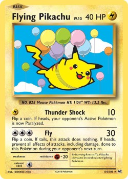 Carte Pokémon: Flying Pikachu
