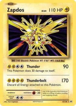 Carte Pokémon: Zapdos